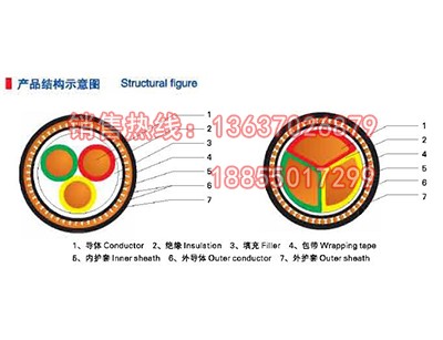 同心導體電纜